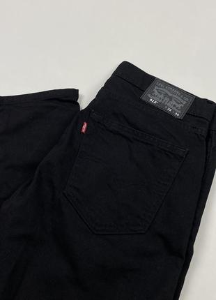 Levi's 512 новые оригинальные мужские джинсы slim taper black pants8 фото