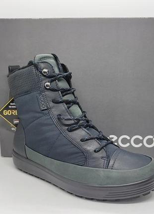 Кожаные зимние ботинки ecco gore tex оригинал