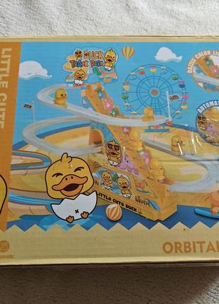 Детский игровой набор интерактивные лестницы со светом и музыкой с утятами duck track