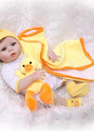 Силиконовая коллекционная кукла реборн reborn девочка мира ( виниловая кукла ) высота 55 см 1tap