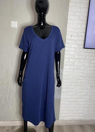 Трикотажное хлопковое платье платье с карманами fearless empathy, xl