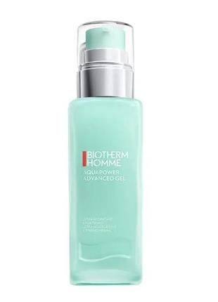 Мужской гель для лица biotherm homme aquapower advanced gel ультра-увлажнение и укрепление, для нормальной кожи, 75 мл
