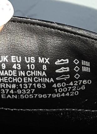 🎁1+1=3 фирменные деловые черные мужские туфли f&amp;f, размер 435 фото