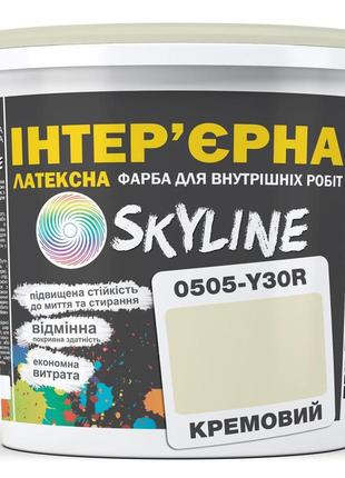 Краска интерьерная латексная skyline 0505-y30r кремовый 10л