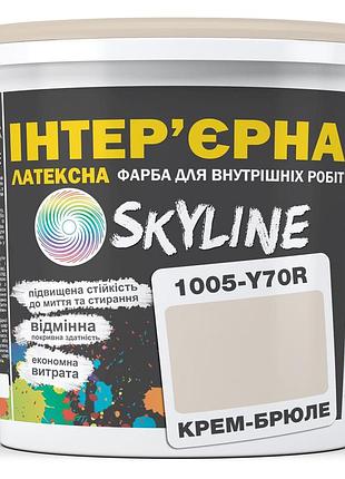 Краска интерьерная латексная skyline 1005-y70r крем-брюле 10л