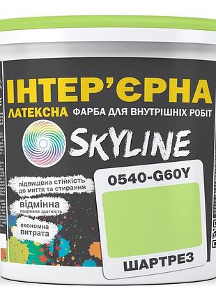 Краска интерьерная латексная skyline 0540-g60y шартрез 5л