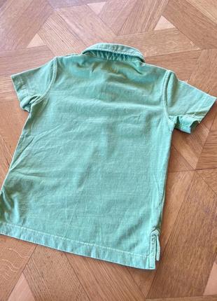 Поло футболка зеленая на мальчика итальянского производителя street gang на 18 месяцев 82 см5 фото