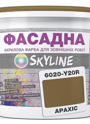 Краска акрил-латексная фасадная skyline 6020-y20r (c) арахис 3л