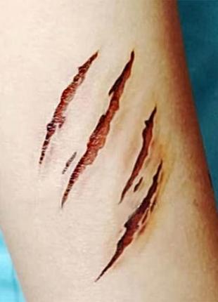 Наклейки перебивачкі татуювання тату тимчасові макіяж мейкап на хелловін гелловін хеллоуін...