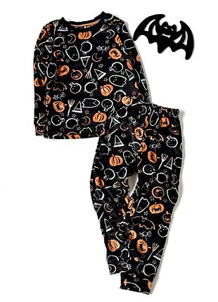 Пижама теплая велюровая на halloween nutmeg 4-5 лет