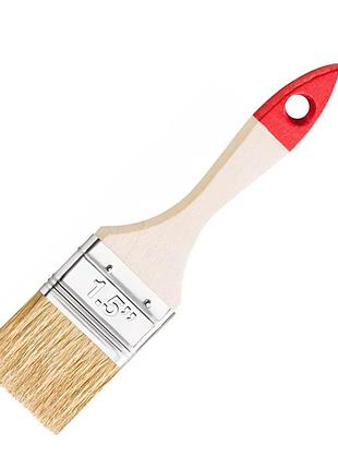 Кисть плоская hardy №30  1,5", светлая щетина китайской свиньи