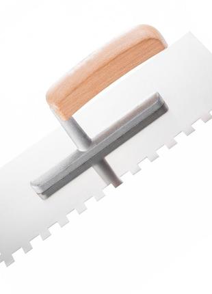 Гладилка hardy *25* из нержавеющей стали 28 x 13 см, зубчатая 8 x 8 мм