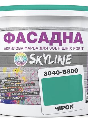 Фарба акрил-латексна фасадна skyline 3040-b80g чірок 10л