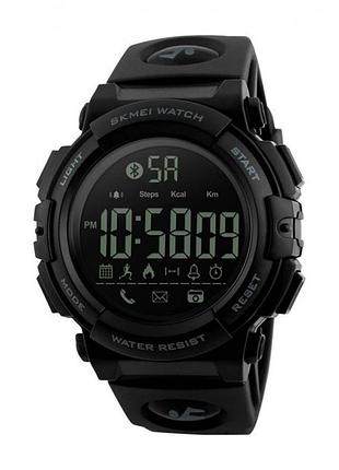 Мужские спортивные наручные часы skmei 1303 с шагомером черный 1tap 1tap