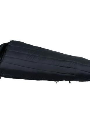 Тактический спальный мешок interm mfh (до -23°c) черный 1tap 1tap