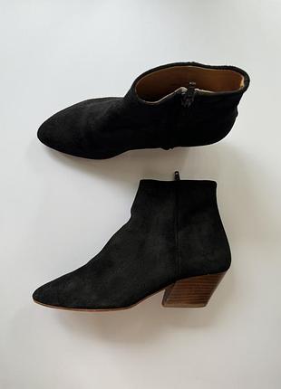 Замшевые сапоги на небольшом каблуке, ботинки, сапожки, office