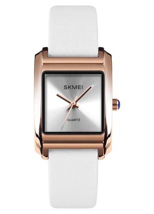 Женские классические часы skmei 1432 (белые) 1tap 1tap