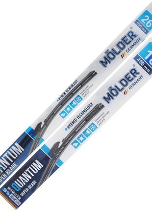 Комплект щеток стеклоочистителей гибридных molder quantum для volkswagen golf 2013-2022 dm-11