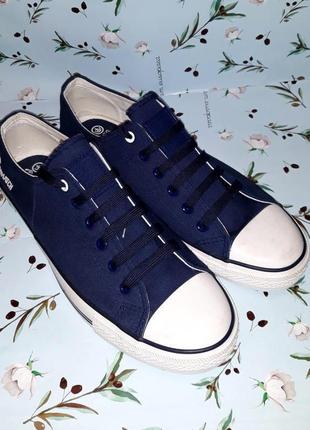 🌿1+1=3 фірмові темно-сині чоловічі кросівки кеди crosshatch оригінал, 43 розмір, нові
