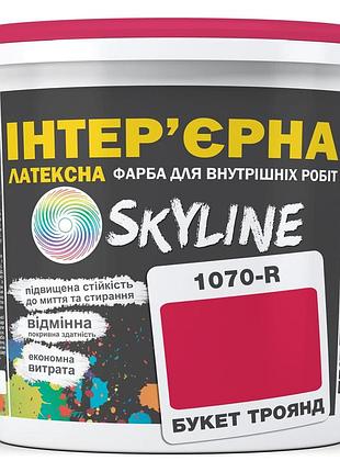 Фарба інтер'єрна латексна skyline 1070r (c) букет троянд 3л