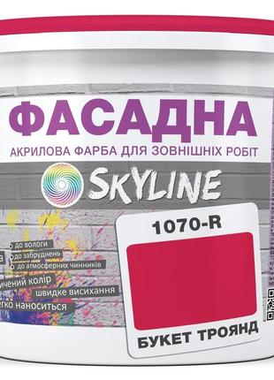 Фарба акрил-латексна фасадна skyline 1070-r (c) букет троянд 3л