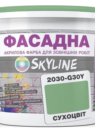 Фарба акрил-латексна фасадна skyline 2030-g30y сухоцвіт 3л