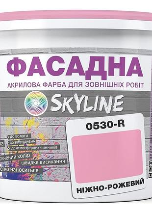Фарба акрил-латексна фасадна skyline 0530-r ніжно-рожевий 3л