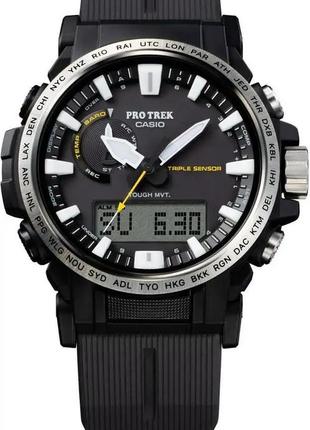 Часы casio prw-61-1aer pro trek. черный3 фото