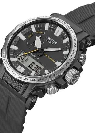 Часы casio prw-61-1aer pro trek. черный2 фото