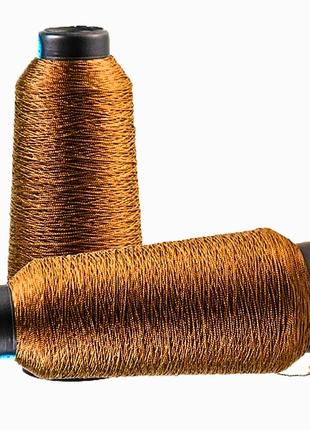 Капроновая обувная нить  0.8мм  tex №280 коричневая  450 гр (большой конус) 1300 м