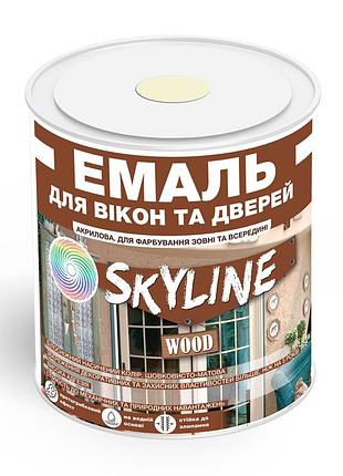 Емаль акрилова для вікон та дверей skyline wood слонова кістка ral 1015 0.75 л