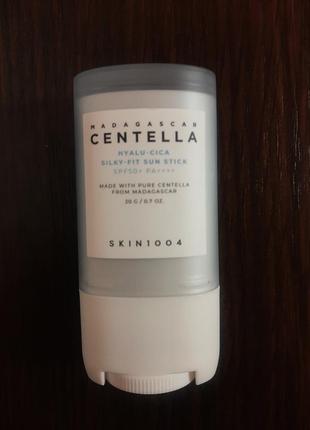 Skin 1004 madagascar centella hyalu-cica silky-fit sun stick – солнцезащитный сток spf50+ pa++++