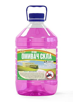 Омыватель стекла летний "bubble gum" lotus 4 л