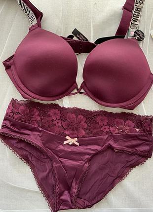 Комплект белья vs, лиф и трусики victoria’s secret