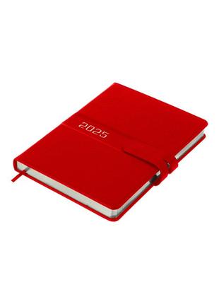 Ежедневник а5 buromax belle красный 2025 датированный (bm.21103-05)