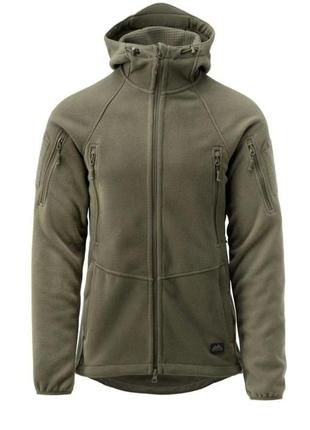 Флісова кофта helikon patriot mk2 hybrid fleece - olive green/куртка patriot - double fleece h2117