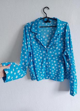 Трендовая рубашка в цветочный принт