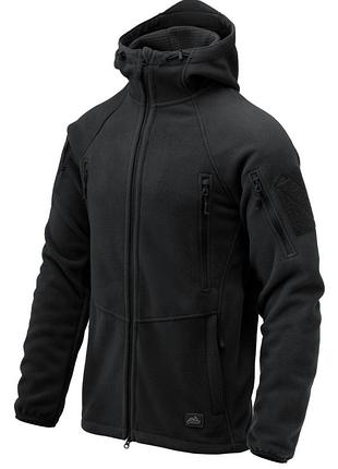 Флісова кофта helikon patriot mk2 hybrid fleece - black/куртка patriot - double fleece h2117