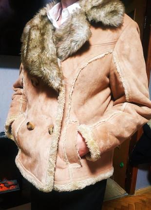 Дубленка жіноча з еко замші