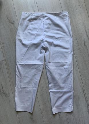 Белые бриджи летние брюки4 фото