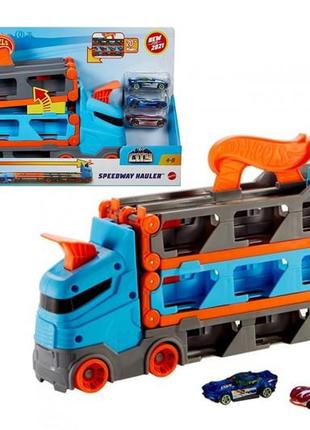 Вантажівка-транспортер "суперперегони" hot wheels