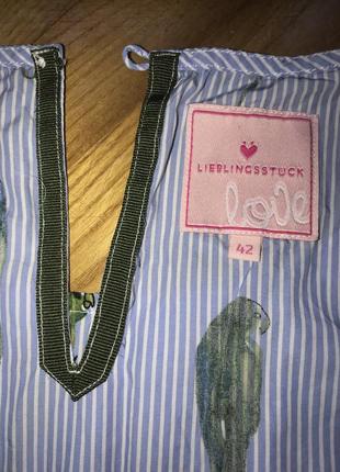 Lieblingsstuck-смугаста блуза в принт папуги, р.-423 фото