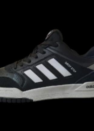 Чоловічі кросівки adidas drop step /чоловічі кеди адидас дроп степ чорні низькі/ мужские кроссовки