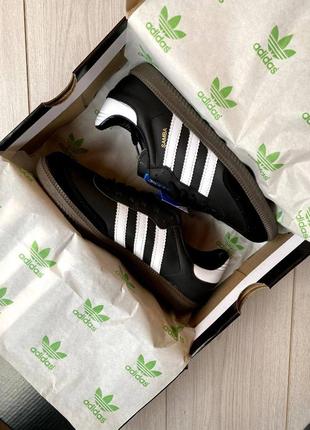 Adidas samba black&white2 фото