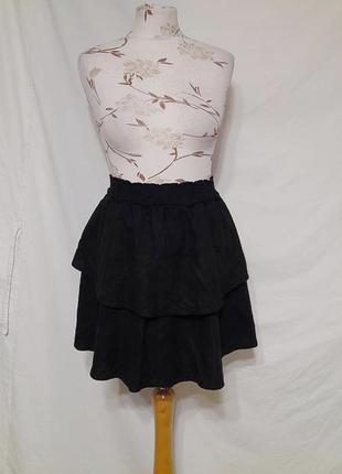Брендовая льняная юбка h&m этикетка3 фото