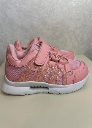 Розовые детские кроссовки на девочку 28 29 размер недорого4 фото