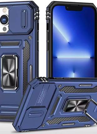Ударопрочный чехол camshield army ring для apple iphone 13 pro (6.1")