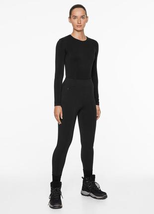 Термо-лосины утепленные теплые леггинсы на флисе oysho warm 65 см