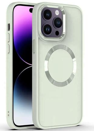 Tpu чехол bonbon metal style with magsafe для apple iphone 13 pro max (6.7")