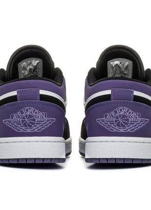 Кроссовки nike air jordan 1 retro low 'violet'4 фото